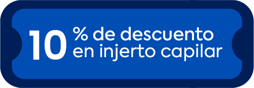 Cupón por el 10% de descuento en injerto capilar